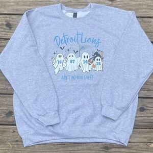Detroit Lions Ghosts Graphic Sweatshirt..New with out Tags